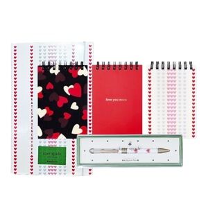 Kate Spade Heart Stationery Bundle (NWT)